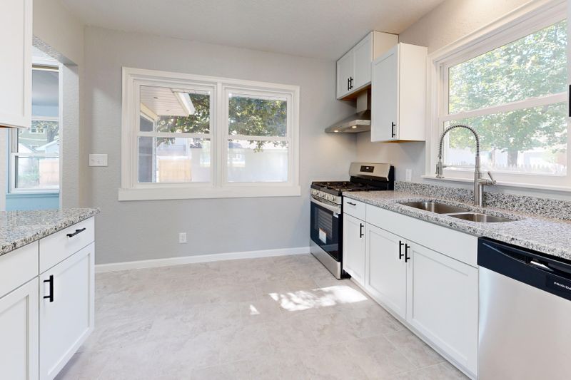 a modern kitchen
